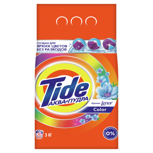 TIDE порошок стир automat color ленор 3000г
